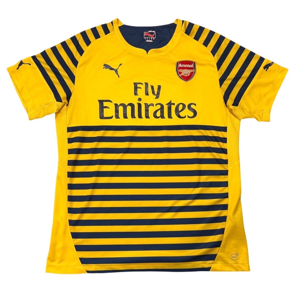 Puma Arsenal FC 2014/2015 pre-match training jersey in yellow and black - Large